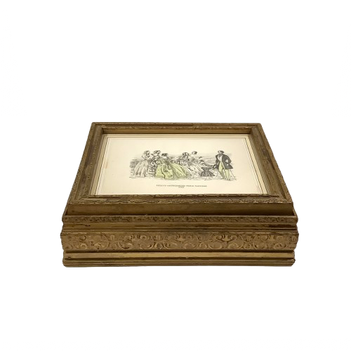 Vintage Gilded Wooden Jewelry/Dresser Box