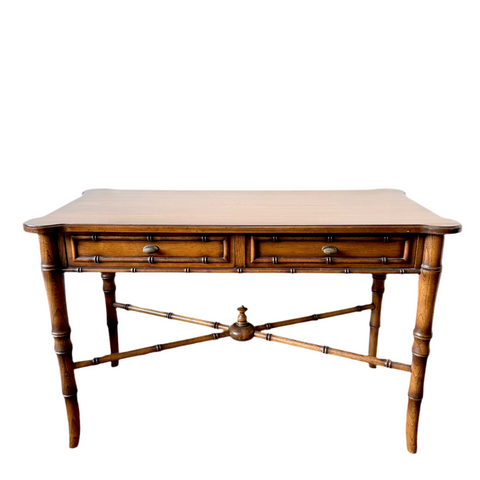 Vintage Faux Bamboo Writing Desk