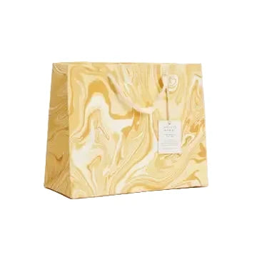 Hand Marbled Gift Bags - Champagne