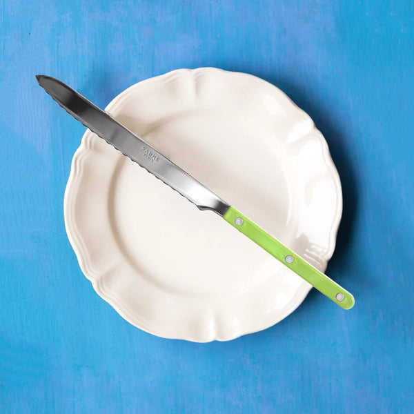 Sabre Bistrot Bread Knife - Lime