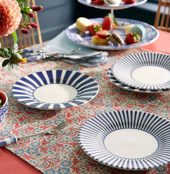 Spode Steccato Narrow Stripe Tidbit Plate