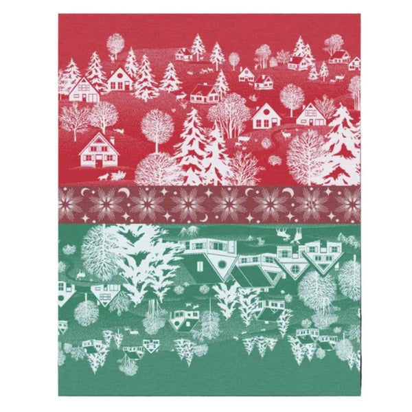 Le Jacquard Français Tea Towel - Sous Les Etoiles Red