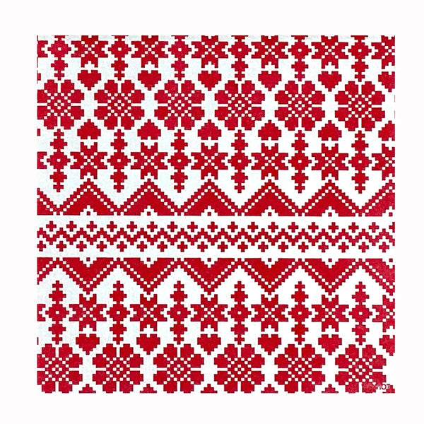 Dinner Napkins - Françoise Paviot - Jacquard Rouge