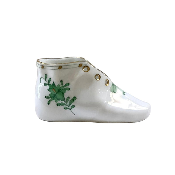 Vintage Herend Chinese Bouquet Porcelain Baby Shoe