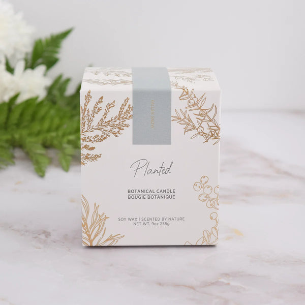 Fallen Snow Planted Candle