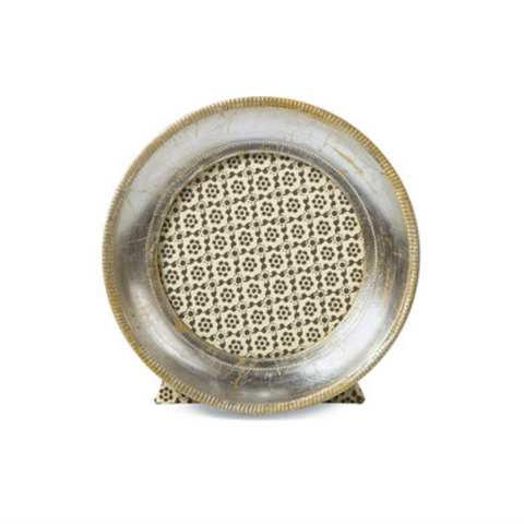 Florentine Frame - 3” Round Silver