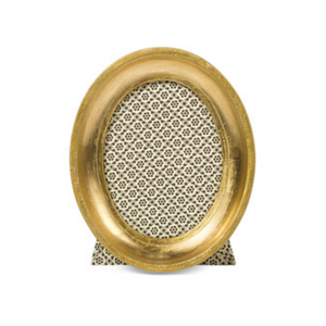 Florentine Frame - 4” Oval Gold