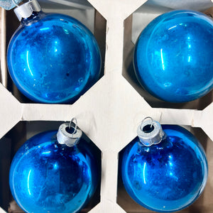 Vintage Blue Ornament 2.25"