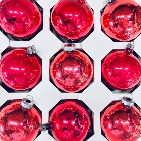 Vintage Hot Pink Ornament 2.5”