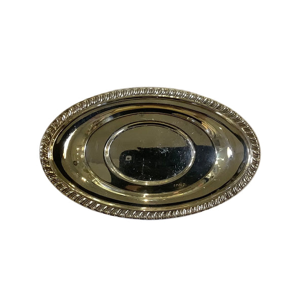 Vintage Siver Gravy Boat With Platter