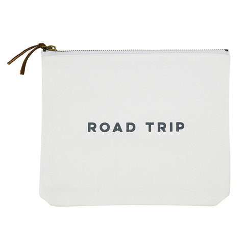 Canvas Zip Pouch - Road Trip
