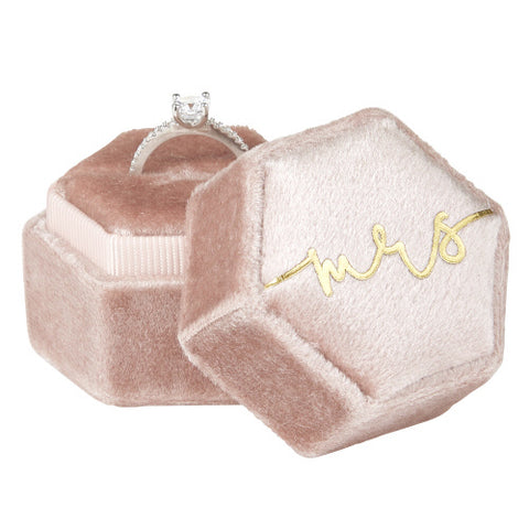Mrs. Velvet Ring Box