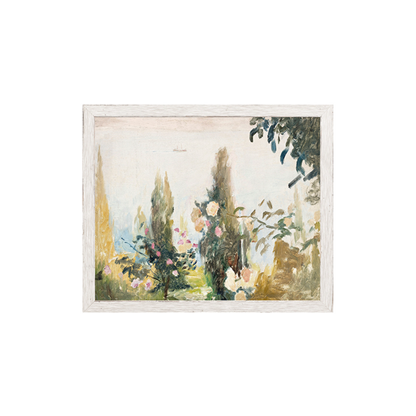 Garden View Canvas on Board - Small