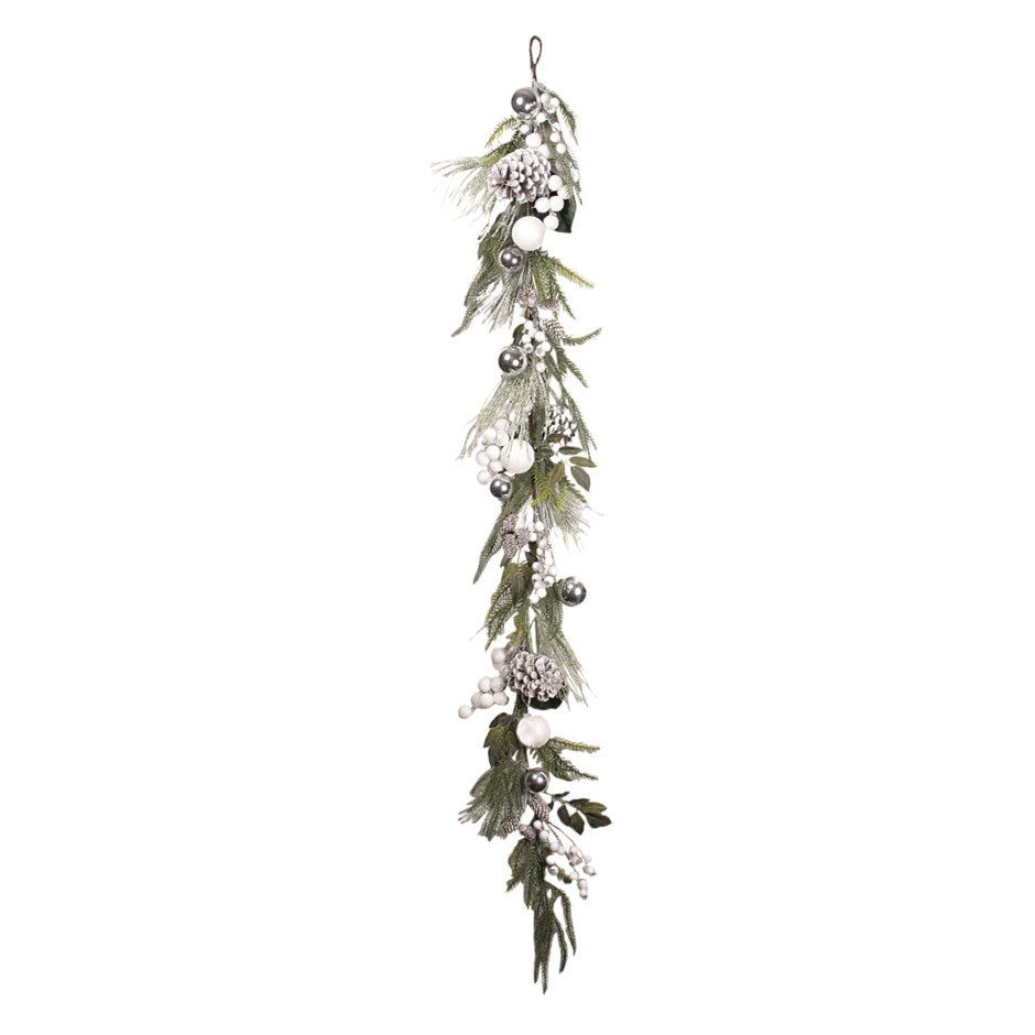 Garland Pine with Silver Balls