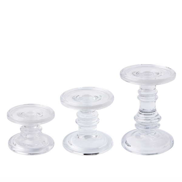 Glass Reversible Candle Holder