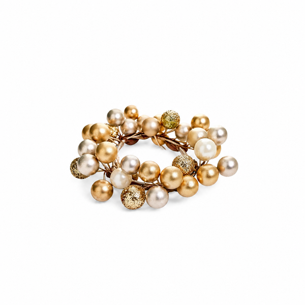 Gold Berry Candle Ring