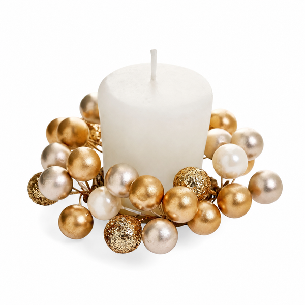 Gold Berry Candle Ring