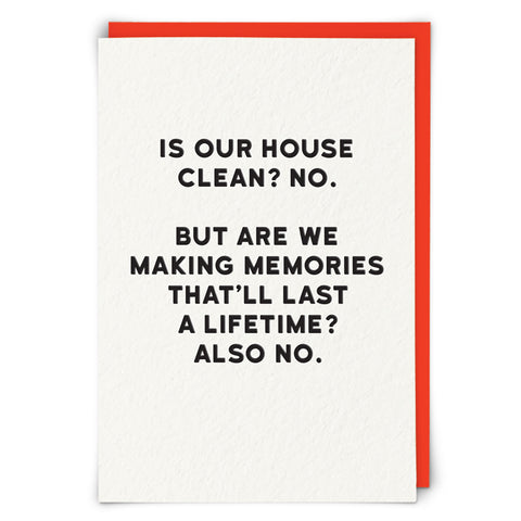 Is Our House Clean No Card