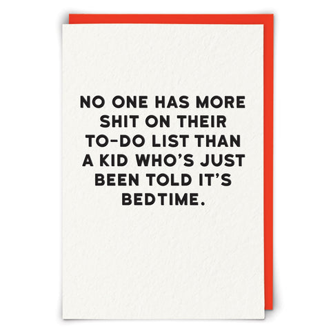 No One Has More Shit On Card