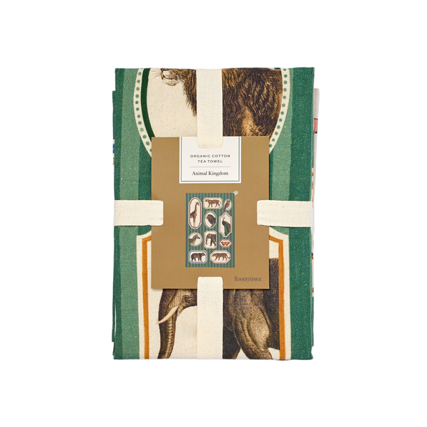 Animal Kingdom Organic Cotton Tea Towel