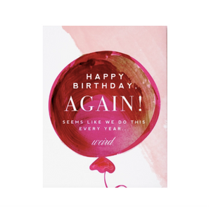 Happy Birthday Again Card
