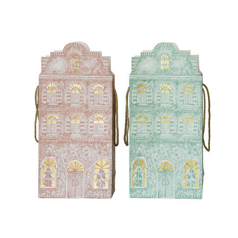 Holiday House Shaped Gift Bag