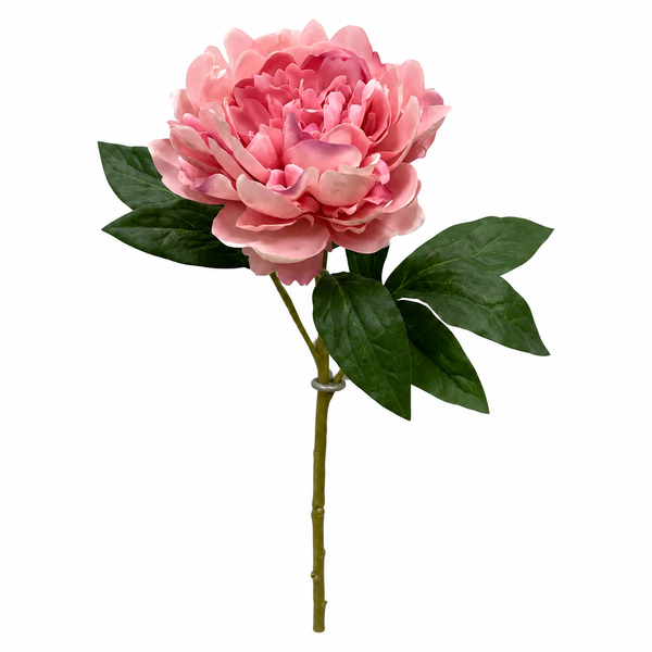 Pink Peony Stem 23"