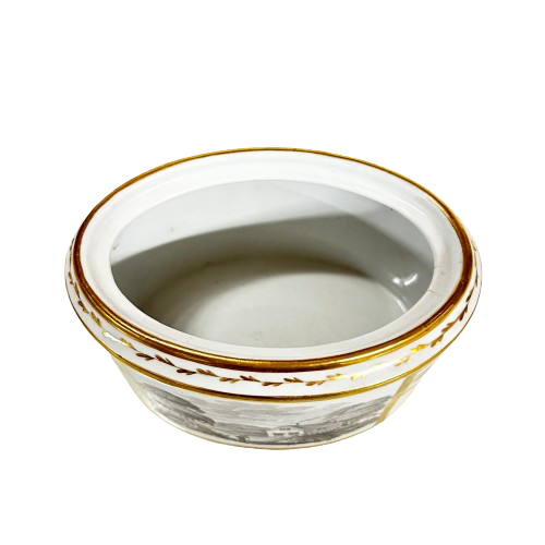 Vintage Spode Copeland Gold & Grey Scenic Dish
