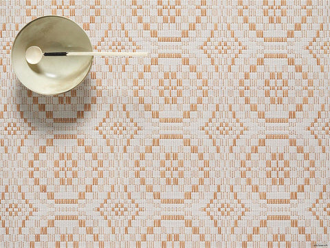 Chilewich Overshot Rectangle Placemat - Butterscotch