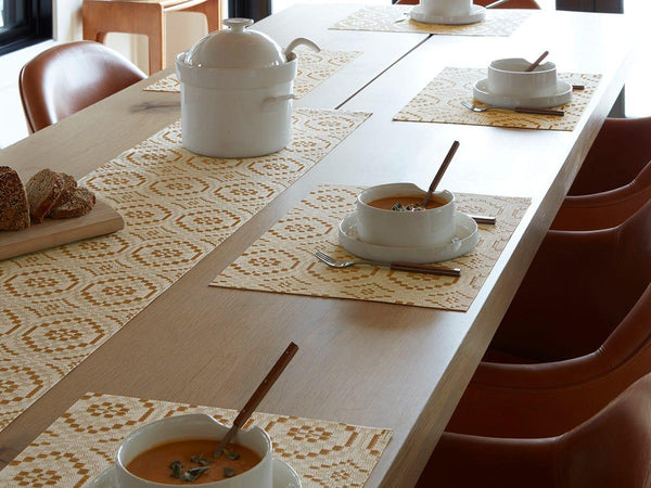 Chilewich Overshot Rectangle Placemat - Butterscotch