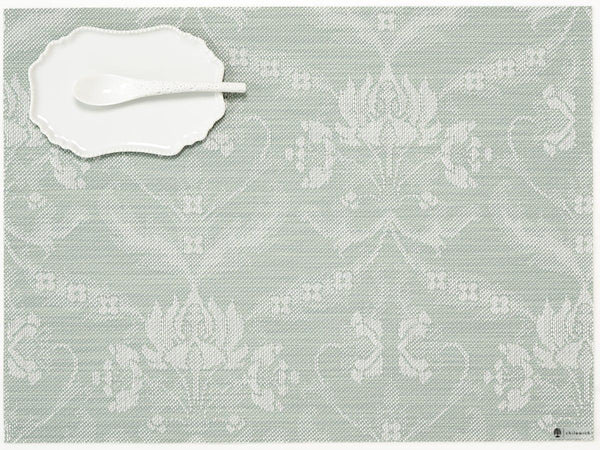 Chilewich Damask Abalone Rectangle Placemat - By Martha Stewart