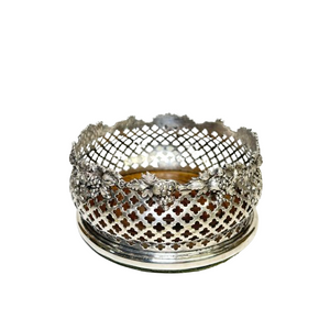 Vintage Ornate Silver Wine Coaster