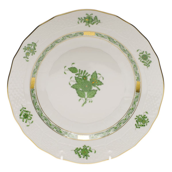 Vintage Herend Chinese Bouquet Green Dinner Plate