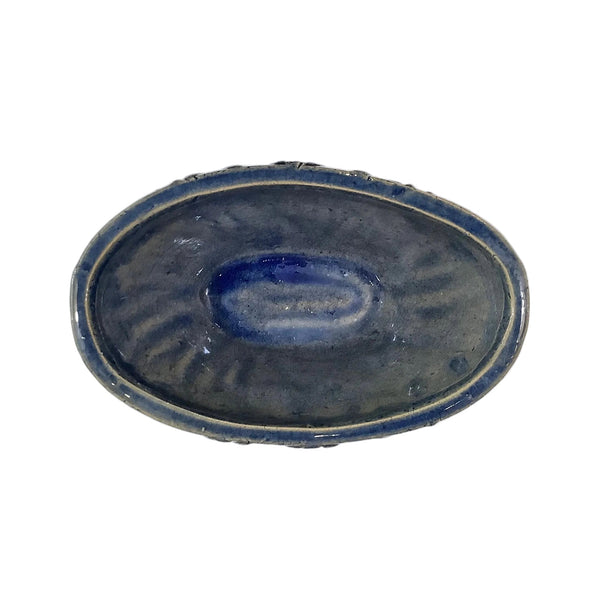 Vintage Blue Glaze Jardiniere/Planter