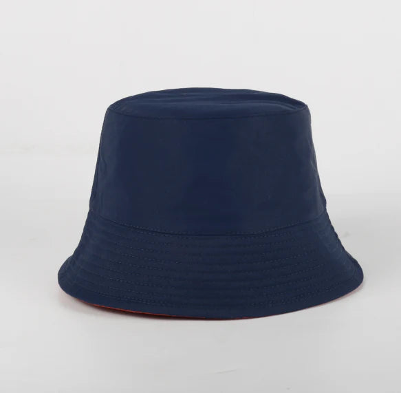 Reversible Bucket Hat - Orange & Navy
