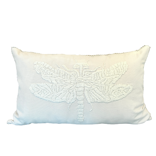 Dragonfly Mineral Blue Pillow