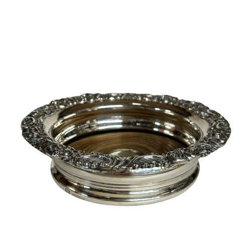 Vintage Silver Wine Coaster