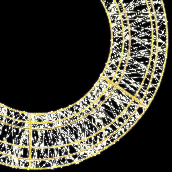 Small Micro LED Wreath