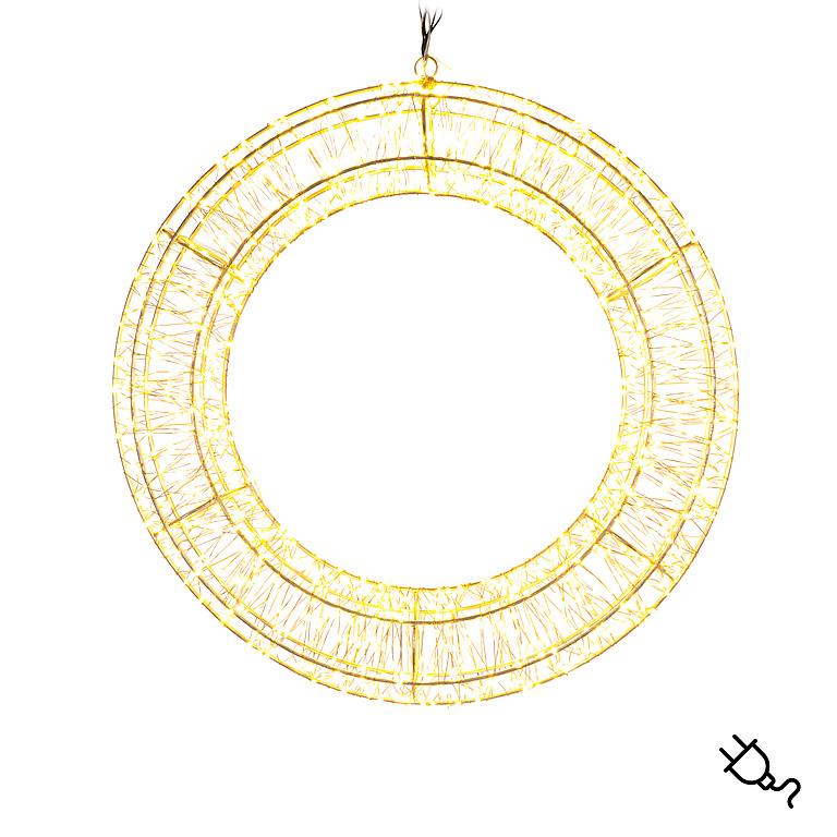 Small Micro LED Wreath