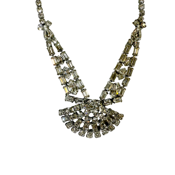 Vintage Sherman Rhinestone Necklace