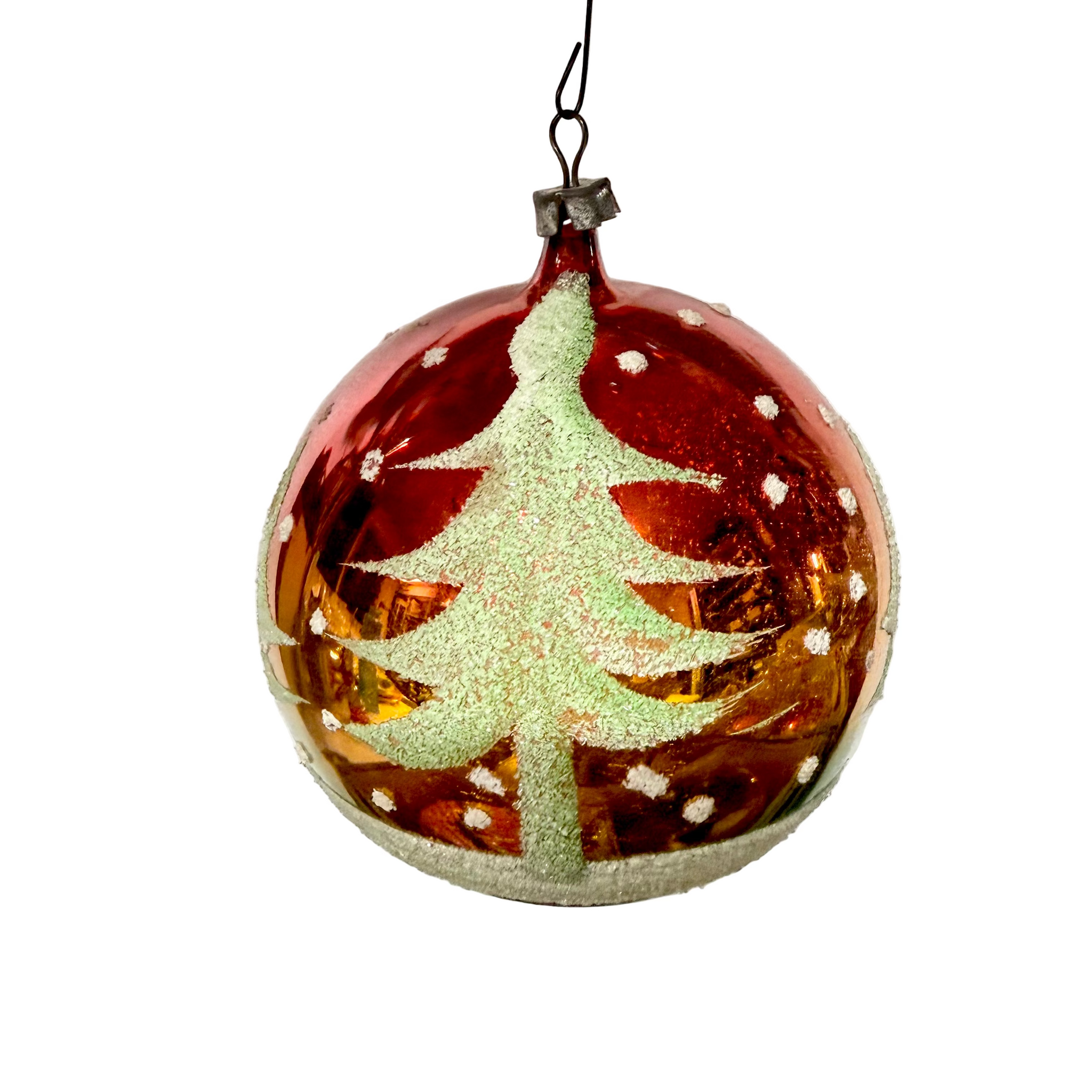 Vintage Christmas Tree & Ombre Ornament