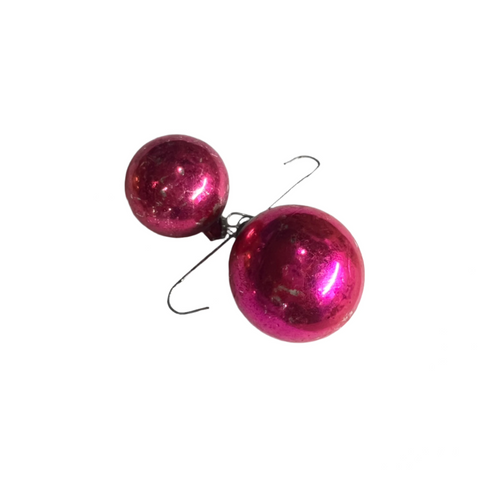 Vintage Petite Hot Pink Ornament