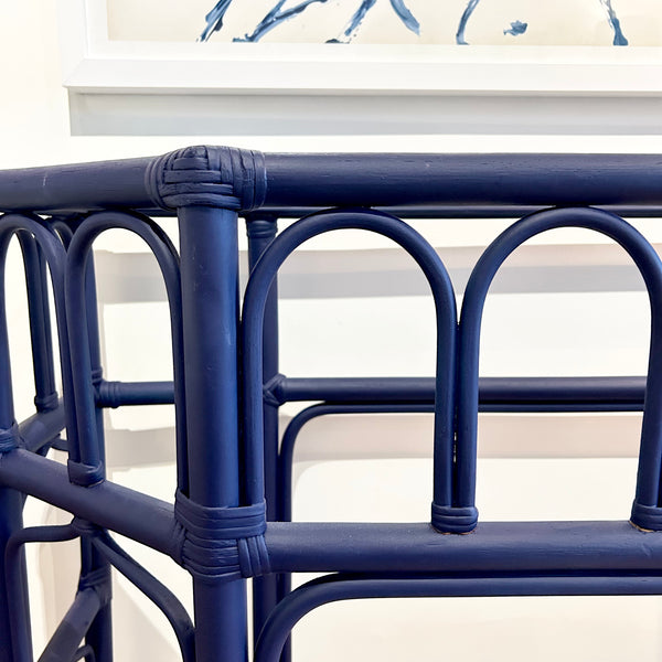 Vintage Blue Bamboo Console