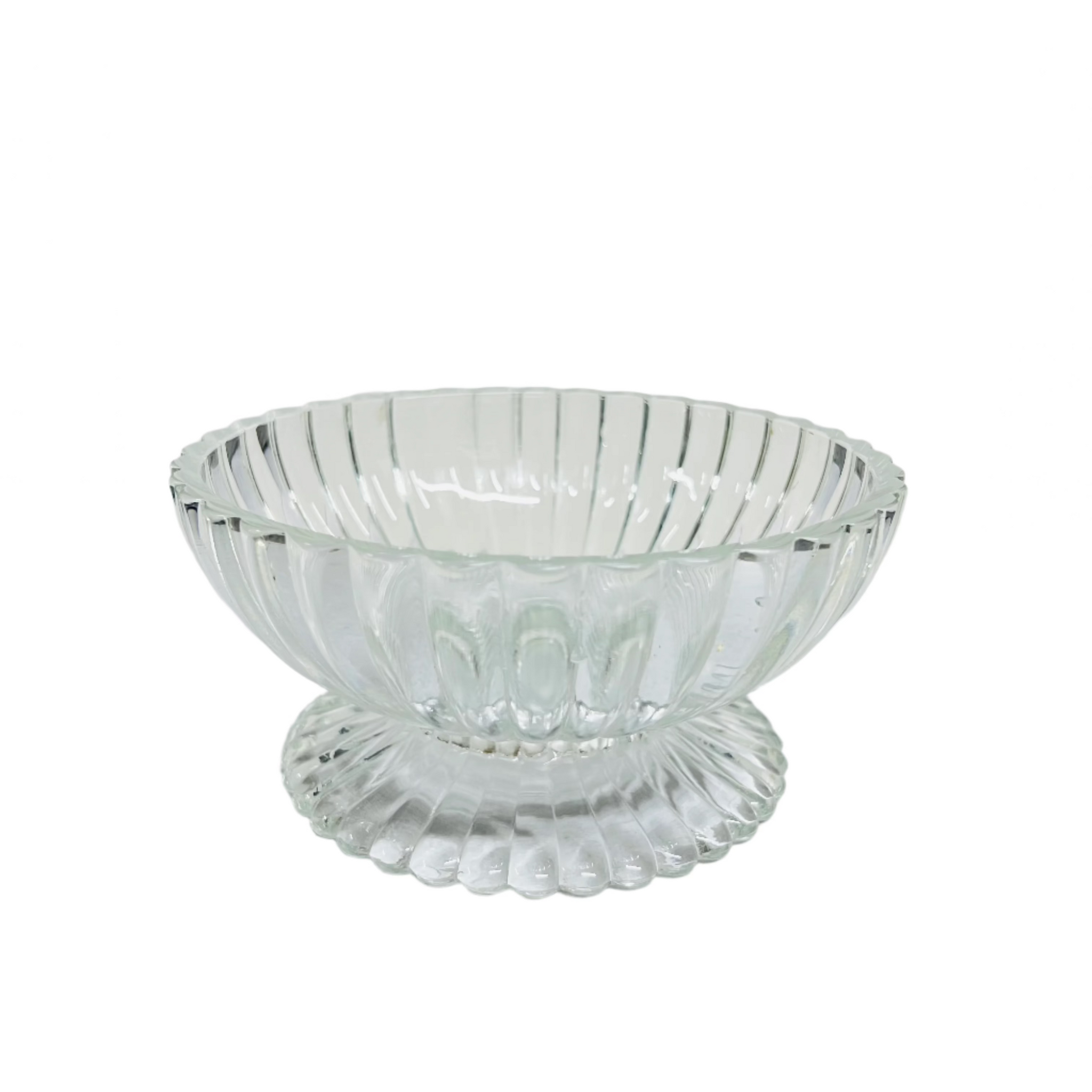 Vintage Fluted Pedestal Dish