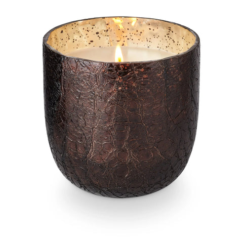 Illume Midnight Pumpkin Crackle Glass Candle Large