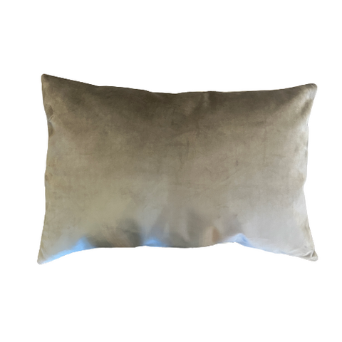 Velvet Dark Grey Rectangle Pillow