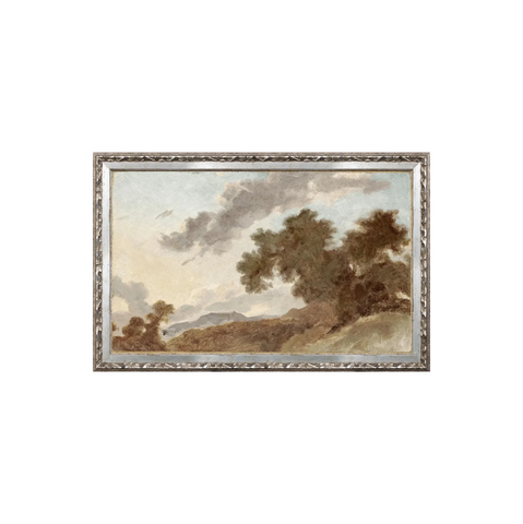 Petite Scapes - Mountain Landscape at Sunset C. 1765