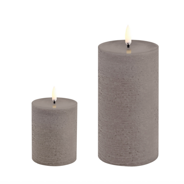 LED Pillar Candle - Sandstone, Rustic by Uyuni