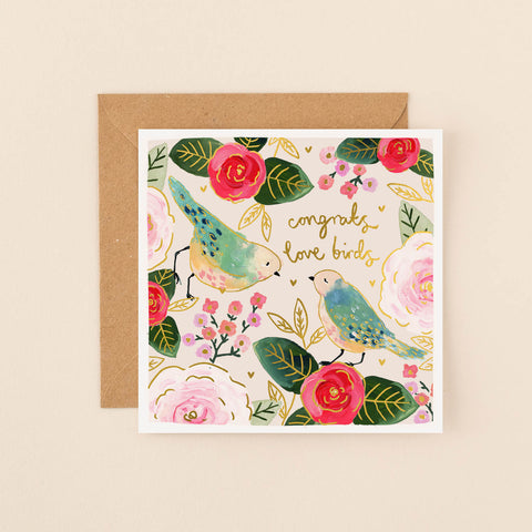 Congrats Love Birds Card