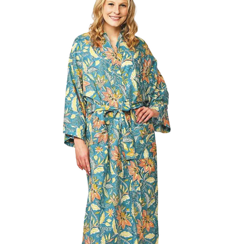 Lalita Kimono Turquoise Robe